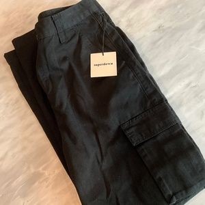Black Gisele Superdown Cargo Pants